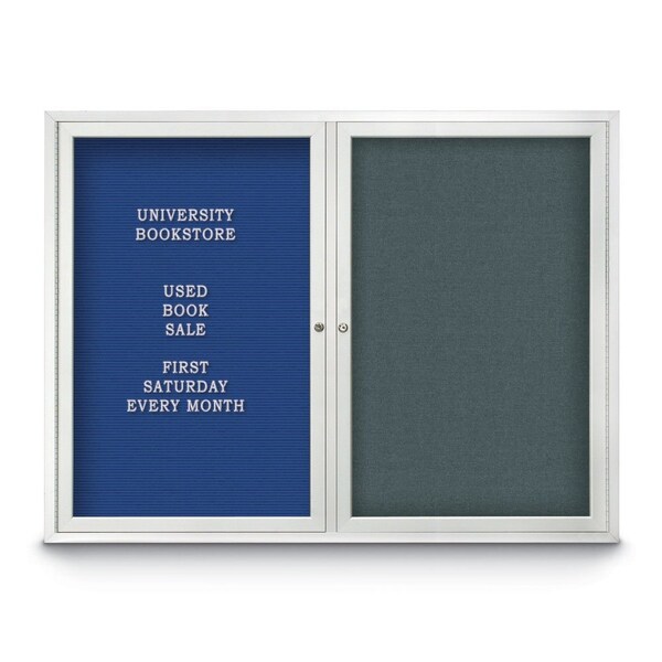 Corkboard, 36"x36", Surf/Black